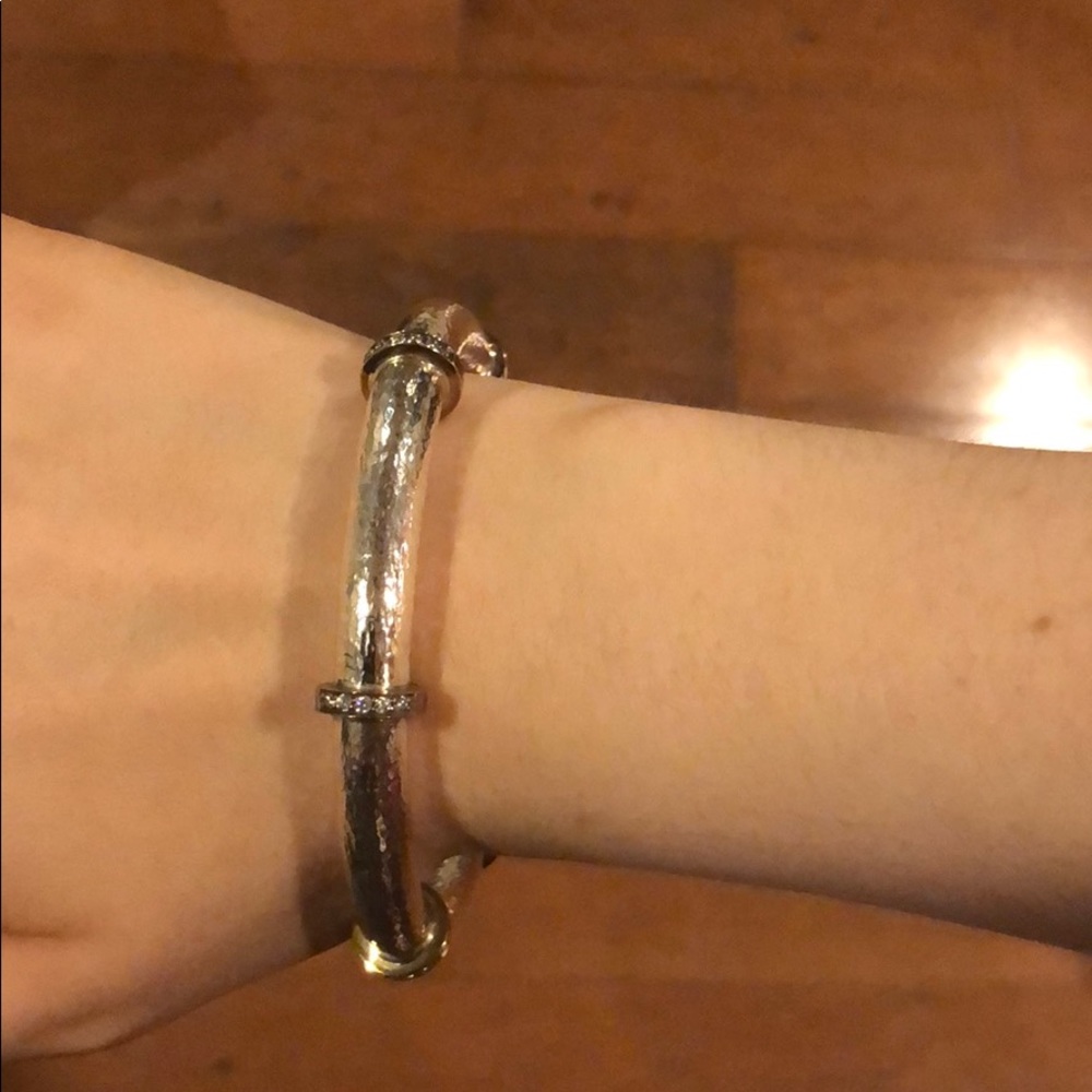 Silpada Hammered Sterling Silver Bangle - Picture 6 of 8